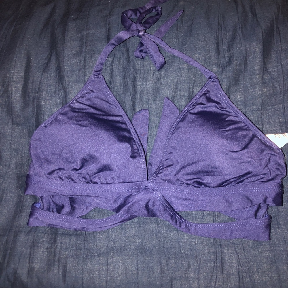 navy blue bikini top